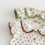【66-100cm】二点セット シャツ＆サロペット フラワー 可愛い - 画像 (11)