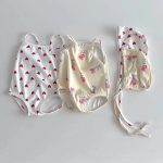 【66-90cm】水着 可愛い ウサギ ハート スイムウェア - 画像 (3)
