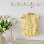 【66-90cm】ロンパース ベビー ウサギ 可愛い 肩フリル - 画像 (7)