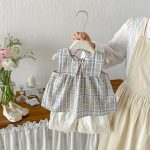【73-100cm】セットアップ レース チェック ルーズ おしゃれ - 画像 (3)