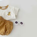 【73-100cm】セットアップ ベビー 恐竜柄 半袖Ｔシャツ&ショートパンツ - 画像 (10)