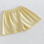 【73-110cm】セットアップ イエロー チェックトップス＆ブルマ - 画像 (16)