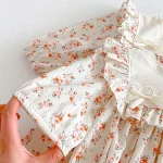 【66-140cm】ロンパース or ワンピース ベビー 女の子 小花柄 - 画像 (23)