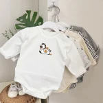 【66-90cm】ロンパース ベビー クールネック カートゥーン - 画像 (3)