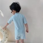 【80-130cm】水着 帽子付き 長袖 日焼け止め スイムウェア - 画像 (14)