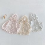 【73-110cm】カーディガン 小花柄 可愛い フード付き - 画像 (11)