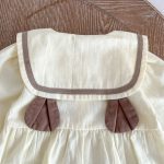 【66-90cm】ロンパース クマ柄 セーラー風 シンプル 着心地良い ベビー服 - 画像 (13)