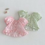 【73-120cm】トップス パフスリーブ ストライプ 可愛い おしゃれ 女の子 - 画像 (9)