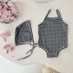 【66-100cm】水着 カラフル 帽子付き 全４色 可愛い - 画像 (6)