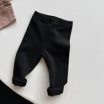 【80-130cm】レギンス パンツ ベビー 無地 シンプル - 画像 (4)