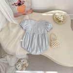 【66-90cm】ロンパース レース パフスリーブ おしゃれ ベビー服 - 画像 (5)