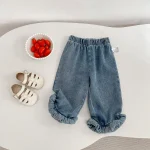 【73-130cm】デニムセットアップ ベビー 女の子 ハルターネック - 画像 (11)