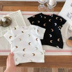 【73-100cm】半袖 Tシャツ ベビー 韓国風 月柄 - 画像 (6)