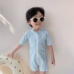 【80-130cm】水着 帽子付き 長袖 日焼け止め スイムウェア - 画像 (4)