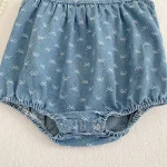 【66-130cm】ロンパース or ワンピース 肩フリル リボン柄 - 画像 (27)
