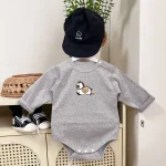 【66-90cm】ロンパース ベビー クールネック カートゥーン - 画像 (8)