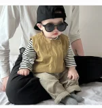 【66-100cm】ベスト or ボーダーシャツ ベビー 男の子 カジュアル - 画像 (12)