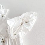 【66-100cm】トップス＆ブルマ 花刺繡 グリーン 女の子 可愛い セットアップ - 画像 (14)
