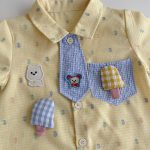 【66-100cm】ロンパース キイロ アイス クリーム 可愛い ベビー服 - 画像 (14)