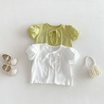 【73-110cm】セットアップ Tシャツ&キャミソール 柔らか 無地 シンプル 女の子 - 画像 (2)