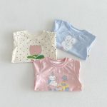 【80-150cm】Ｔシャツ 可愛い ドット 女の子 トップス - 画像 (12)