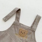 【66-90cm】セットアップ 熊さん 可愛い サロペット＆Ｔシャツ - 画像 (21)