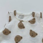 【66-90cm】ロンパース ベビー ノースリーブ 花柄 or 熊柄 - 画像 (17)