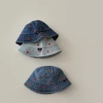 【GOODS】デニム ハット ハート 刺繍デザイン - 画像 (21)