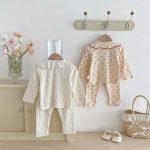 【73-100cm】セットアップ 柔らか フラワー柄 可愛い おしゃれ - 画像 (9)