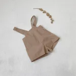 【73-100cm】サロペット ショートパンツ ベビー 韓国風 シンプル - 画像 (12)