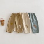 【73-120cm】パンツ ムーン柄 カジュアル 履きやすい ボトムス - 画像 (7)