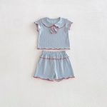 【66-110cm】セットアップ 柔らか 無地 肌に優しい ベビー服 - 画像 (6)