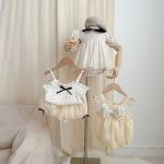 【66-90cm】ロンパース ドット 蝶結び 可愛い ベビー服 - 画像 (9)