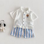 【73-120cm】トップスorパンツ ライオン ロゴ カジュアル - 画像 (2)