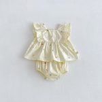 【66-100cm】セットアップ チェリー柄 トップス＆ブルマ - 画像 (6)