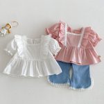 【73-120cm】ブラウス プリンセス シンプル 可愛い 女の子 - 画像 (9)