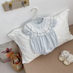 【66-90cm】ロンパース レース パフスリーブ おしゃれ ベビー服 - 画像 (8)