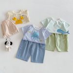 【73-110cm】Ｔシャツ 可愛い ボーダー トップス - 画像 (13)