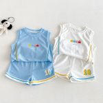 【73-120cm】セットアップ カジュアル ノースリーブ 肌に優しい