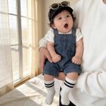 【66-100cm】サロペット デニム ポケット付き カジュアル 可愛い ボトムス - 画像 (4)