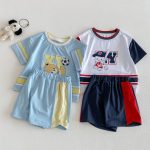 【73-120cm】セットアップ サッカーロゴ カジュアル 子供服 - 画像 (6)