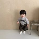 【73-100cm】半袖Tシャツ ベビー 韓国風 英字柄 - 画像 (7)