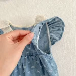 【66-130cm】ロンパース or ワンピース 肩フリル リボン柄 - 画像 (25)