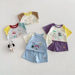 【73-120cm】セットアップ カラーバリ カートゥーン 可愛い ベビー服 - 画像 (12)