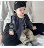 【66-100cm】ベスト or ボーダーシャツ ベビー 男の子 カジュアル - 画像 (15)