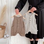 【66-90cm】オールインワン 夏新作 ストライプ 肌に優しい ベビー服 - 画像 (10)