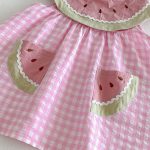 【66-110cm】ロンパースorワンピース スイカ ノースリーブ 姉妹服 - 画像 (13)