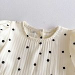 【66-90cm】ロンパース 可愛い レース ドット 赤ちゃん服 - 画像 (7)