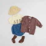 【66-100cm】デニムショートパンツ ベビー 韓国風 シンプル - 画像 (10)