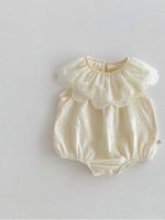 【66-90cm】ロンパース ベビー おしゃれ フリル襟 刺繍 - 画像 (9)